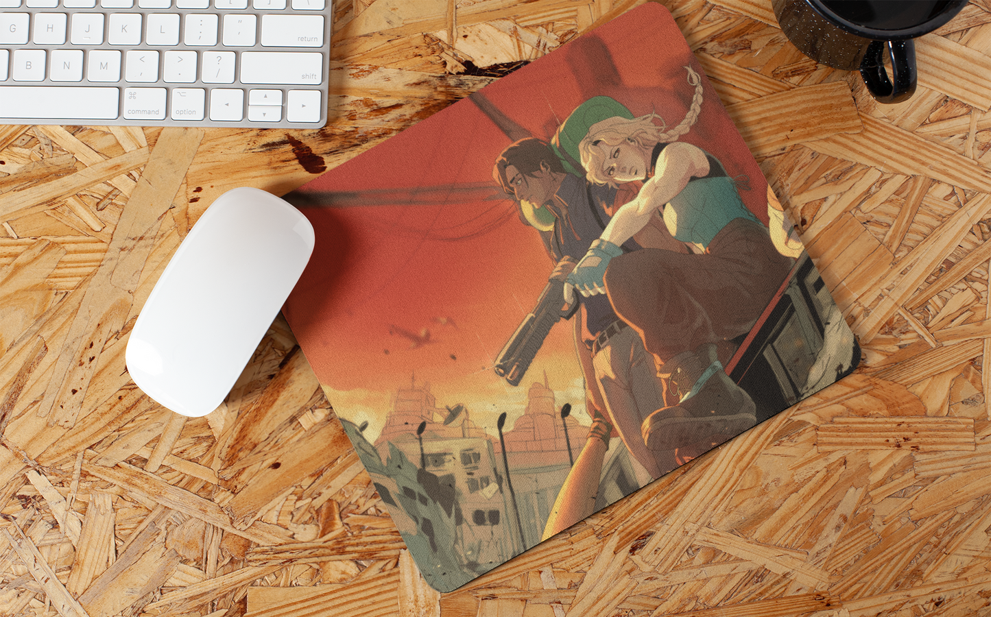 Conquista con Corazón Podrido- Mousepad exclusiva de acción anime de Arame