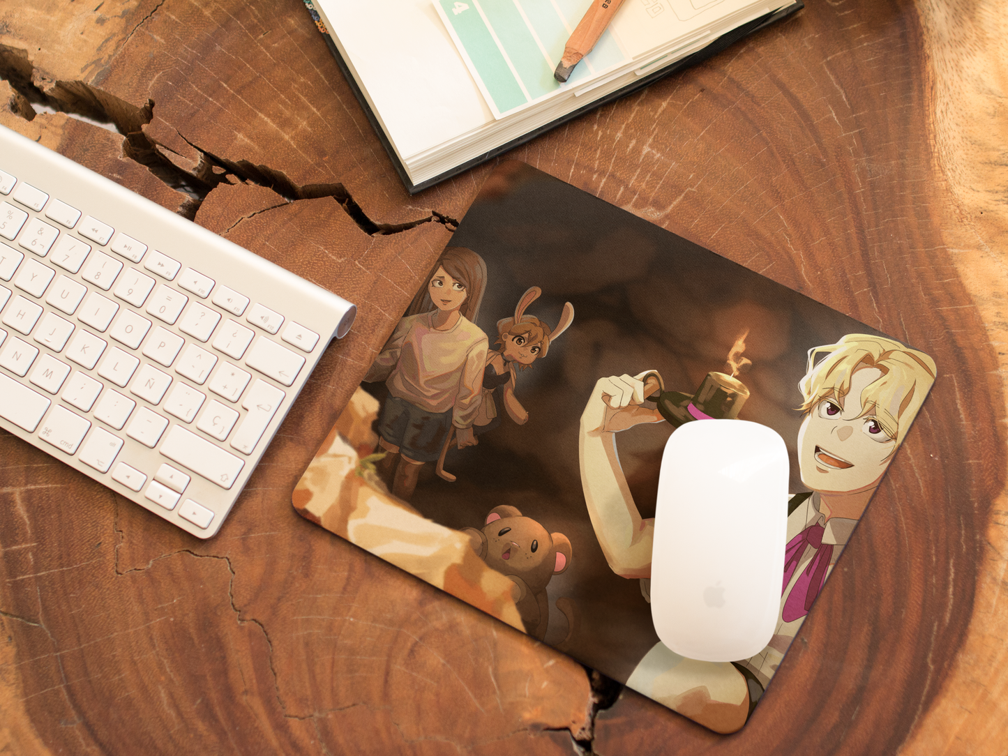 Cueva – Velas al crecer Mousepad de Arame